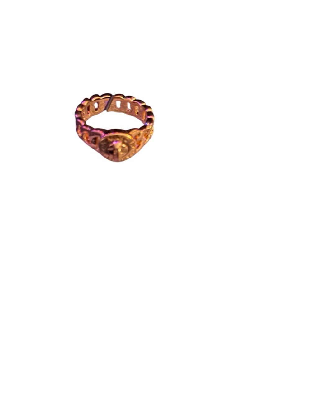 NWT Marc Jacobs Katie Turnlock Logo Band Ring – Gold Tone. ( 1 s/m, 1M/L) - Picture 8 of 10